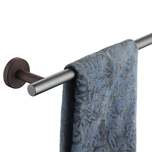 JQK Towel Bar Black Walnut Grey, 18 Inch 304 Stainless Steel