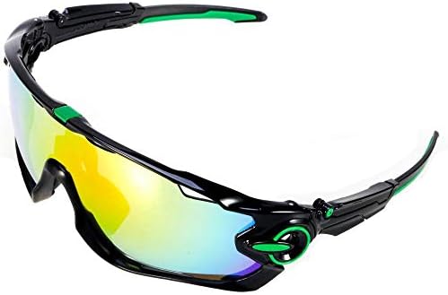 Polarised Sports Sunglasses - Mens & Womens Cycling Glasses +5 Interchangeable lenses with Clear Lens - Polarized UV400 Protection - Ski Running Fishing Sailing – Exclusive Colours Available