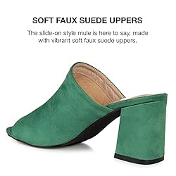 Journee Womens Adelaide Wide Width Peep Toe Slip On