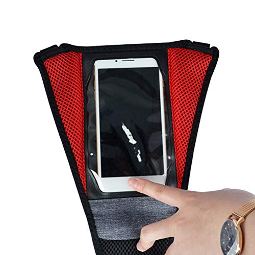 WOWOSS 2 Pack Bike Frame Sweat Guard Sweat Absorbs Prevent Bicycle from Corrosion for Bicycle Trainer Indoor Cycling Training with Phone Pouch