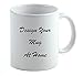 Printable White Sublimation Coffee Mug by Sixdrop, 11oz, Dishwasher and Microwave Safe (QTY 1)