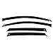 VioGi 4pcs Front + Rear Smoke Sun/Rain Guard Vent Shade Window Visors Fit 07-11 Honda CR-V