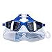 GAOGE Swimming Goggles No Leaking Anti Fog UV Protection Clear Triathlon Swim Goggles with Free Nose Clip, Ear Plugs Protection Case for Adult Men Women Youth Kids Child, Blue