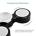Viciviya Fidget Spinner - EDC Tri-spinner Metal Hand Spinners Focus Stress Reducer Toy - Perfect For ADD ADHD Anxiety and Autism Adult Kids (black)