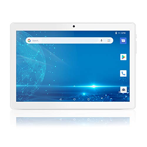 Android Tablet 10 Inch, 5G WiFi Tablet with Dual Camera, 16GB Storage Android 8.1 Tablets PC, Google Certified, Quad-Core Processor, Bluetooth, GPS, FM-Silver
