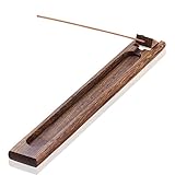 UOON Antique Wood Incense Burner Holder Ash Catcher (02)