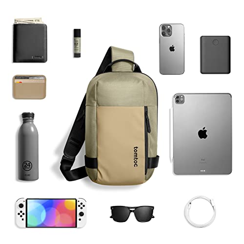 tomtoc Compact EDC Sling Bag, Minimalist Chest Shoulder Backpack