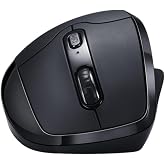 Goldtouch Mouse - Ergonomic - Right-Handed - 6 Buttons - Wireless - 2.4 GHz - Black