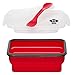Kitchen Pro 101 Small Eco Silicone Collapsible Meal Kit Lunch Box (Red)