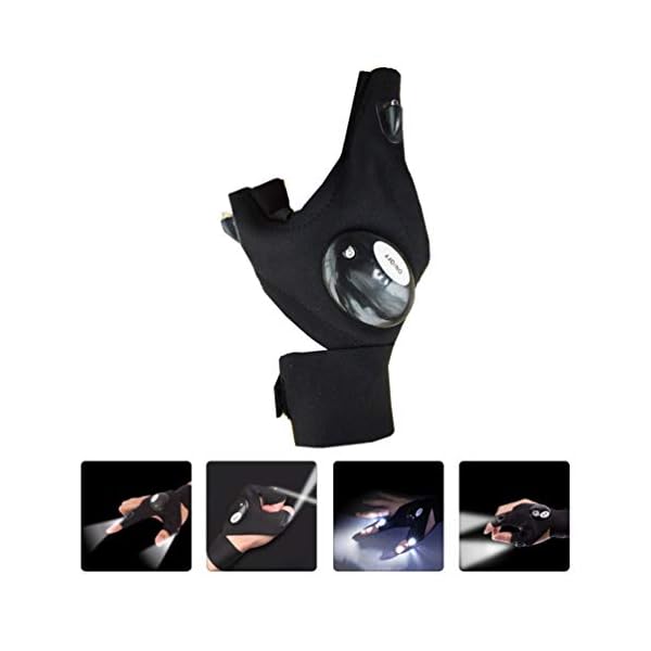 Amosfun LED-Taschenlampen-Handschuhe, leicht, fingerlos, Angel-Handschuhe, Werkzeug für die Reparatur von Arbeiten an… – Bild 8