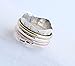 3 Tone Spinner Spin Ring, Yoga maditation ring Two Tone Handmade Ring For Girl Women Size 6 7 8 9 10 11 12