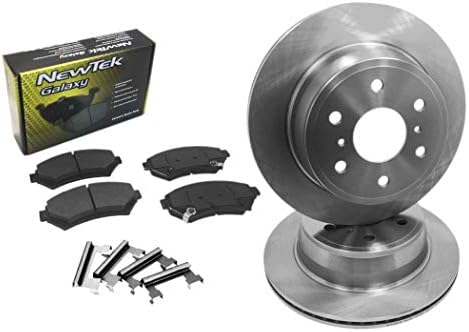 DK1006-1 Front Brake Rotors and Ceramic Pads and Hardware Set Kit