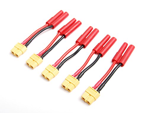 4MM Banana Connector to XT60 Female Connector Adapter 12awg wire for RC HXT FPV Power