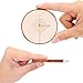 Natural Unfinished Wood Slices with Holes Bulk and Circles with Tree Bark, 30 pcs 2.4-2.8 inch Wood Template for Crafts Great for Arts and Crafts Christmas Ornaments DIY Kids Crafts