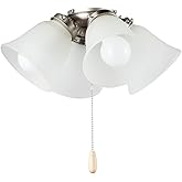 Maxim Basic-Max-36W 4 LED Ceiling Fan Light Kit-15 Inches Wide by 6.75 inches high-Satin Nickel Finish