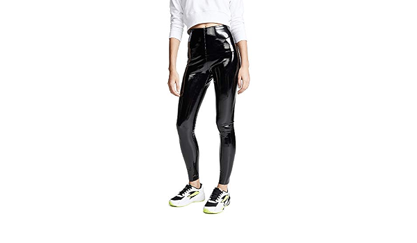 Faux Patent Leather Leggings : Amazon 