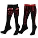 TeeHee Novelty Cotton Knee High Fun Socks 5-Pack for Women (Scarry Vampire and Bad Attitude)