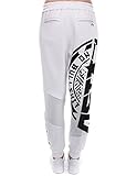 White Sheer Evisu Print Sweatpants