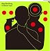 JingZhouYang Reusable Adhesive Targets for Shooting Bulk Value Pack, 10 inch x 10 inch Splatter Target Stickers for Indoor and Outdoor Ranges, Fluorescent Yellow Hit Markers - 20 Pack