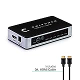 Expert Connect 5x1 HDMI Switch | 5 Port | 5 in - 1 out | Ultra HD 4K/2K @ 60Hz (60 fps), HDR | HDMI 2.0, HDCP 2.2 | Full HD/3D | 1080P | DTS | Dolby Digital | Direct TV | 18 Gbps Bandwidth