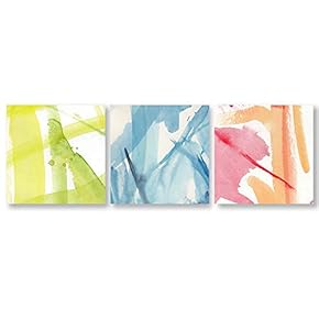 Abstract Color Home Artwork for Living Room Bedroom x3 Panels