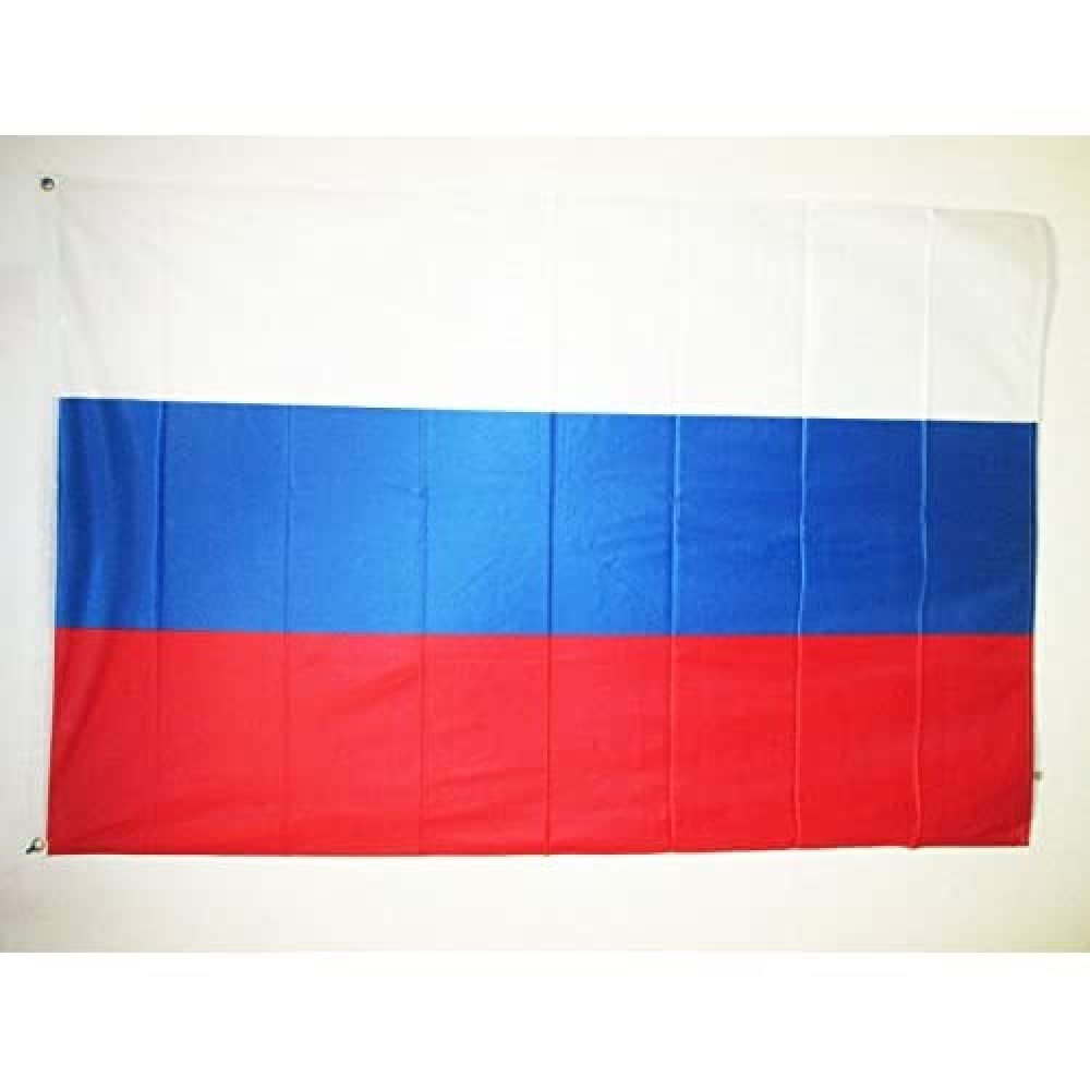 AZ FLAG - Russia Flag - 3x5 Ft - For Outdoor - Russian Banner Knitted Polyester with Two Plastic Rings - Fade Resistant - Vivid Colors - 3' x 5' Feet - 150x90 Cm