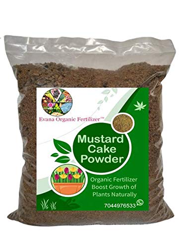 Evana Organic Fertilizer || Mustard Cake Powder for Plants | Sarso Khali | Pure and Organic (2 Kg)