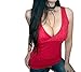 Kaylee_xo Sexy Women's Low-Cut V-Neck Summer Fitted Sleeveless Tank Top