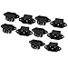 uxcell 10 Pcs Black 3 Pins IEC320 C14 Inlet Power Plug Socket AC 250V 10A