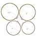 Pistha Embroidery Bamboo Circle – 4 PCS 4 Sizes Embroidery Cross Stitch Hoop Ring in Inner Diameter of 6”, 7”, 8”, 9.5”,Embroidery Starter Kit Hoops Cross Stitch Hoop Embroidery Circle Set