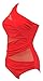 Spring fever One Piece Plus Size Elegant Inspired Fashion Maillot Mesh Swimsuit