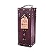 Twine Chateau Treasure Chest Wine Box, 1 Bottle, Maroon