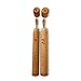 Soft Bristles BPA Free Bamboo Toothbrushes and Cases, Natural Biodegradable, eco-friendly, with travel holders, set of 2 handmade gift set