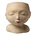 ART & ARTIFACT Head of a Lady Indoor/Outdoor Resin Planter - Plants Look Like Hair, 9