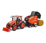 1:18 Kubota M5-111 with Hay Baler