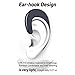 YOERM Wireless Headphones Bluetooth Earbuds, No Ear Plug Design Ear-Hook, with Mic for All Cell Phone Talk (Single Ear)