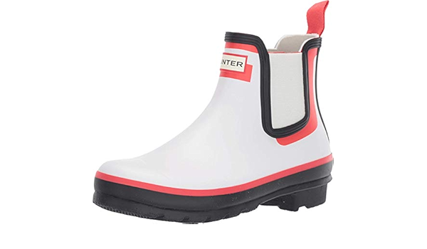 white hunter chelsea boots