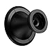 Amazer Cabinet Round Knobs, Black Cabinet & Furniture Knobs Hardware Round Pull Knob with Bulged Surface - 1.2 Inch Diameter - 20 Pack