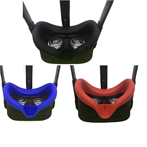 LICHIFIT Zacht anti-zweet siliconen VR-oogmasker voor Oculus Quest VR headset wasbare anti-lekbescherming oogafdekking… - Afbeelding 6