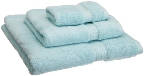 Superior Egyptian Cotton Pile 3 Piece Towel Set, Includes 1 Bath, 1 Hand, 1 Face Towel/Washcloth, Ultra Soft Luxury Towels, Thick Plush Essentials, Guest Bath, Spa, Hotel Bathroom, Sea Foam