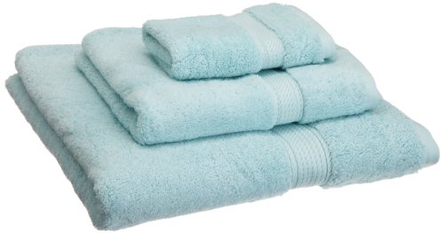 Superior Egyptian Cotton Pile 3 Piece Towel Set, Includes 1 Bath, 1 Hand, 1 Face Towel/Washcloth, Ultra Soft Luxury Towels, Thick Plush Essentials, Guest Bath, Spa, Hotel Bathroom, Sea Foam