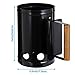 WolfWise Black Portable Barbeque Chimney Charcoal Starter Fire Starter