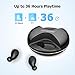 Letscom True Wireless Earbuds, Bluetooth 5.0 Headphones, IPX5 Waterproof Workout Sports Earphones for Running, Mini Headphones with HD Stereo Sound, Built-in Mic, Charging Case, 36 Hrs Playtime