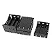 Saim Plastic 3.7V 18650 Batteries 6 Pin Battery Holder Case Black Pack of 5