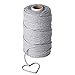 Stillness Crafts Macrame Cord 3mm Grey - Best for Macrame Plant Hangers Macrame Wall Hanging Macrame Supplies Cotton Yarn Macrame Rope