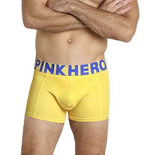 LEXUPA PINK HEROES Mens Boxer Cotton Underpants Knickers Sexy Briefs Shorts Underwear mens briefs underwear