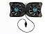BuyBest US store Foldable USB Laptop Cooling Pads with Double Fans Mini Octopus Notebook Cooler Cooling Pad for 7-15 Inch Notebook Laptop