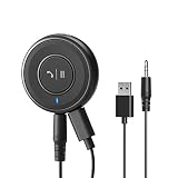 [Upgraded] Roav Bluetooth Receiver, by Anker, with Bluetooth 4.1, CSR Bluetooth Chip, Noise-Cancellation, Integrated Mic for Hands-Free Calling, AUX-Out, and a USB Charging Port