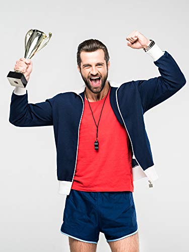 image for Mudder 6 Pack Plastic Sports Coach Whistles with Lanyard(6 Pack)