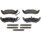 Wagner ThermoQuiet QC1040A Ceramic Disc Pad Set With Installation Hardware, Rear